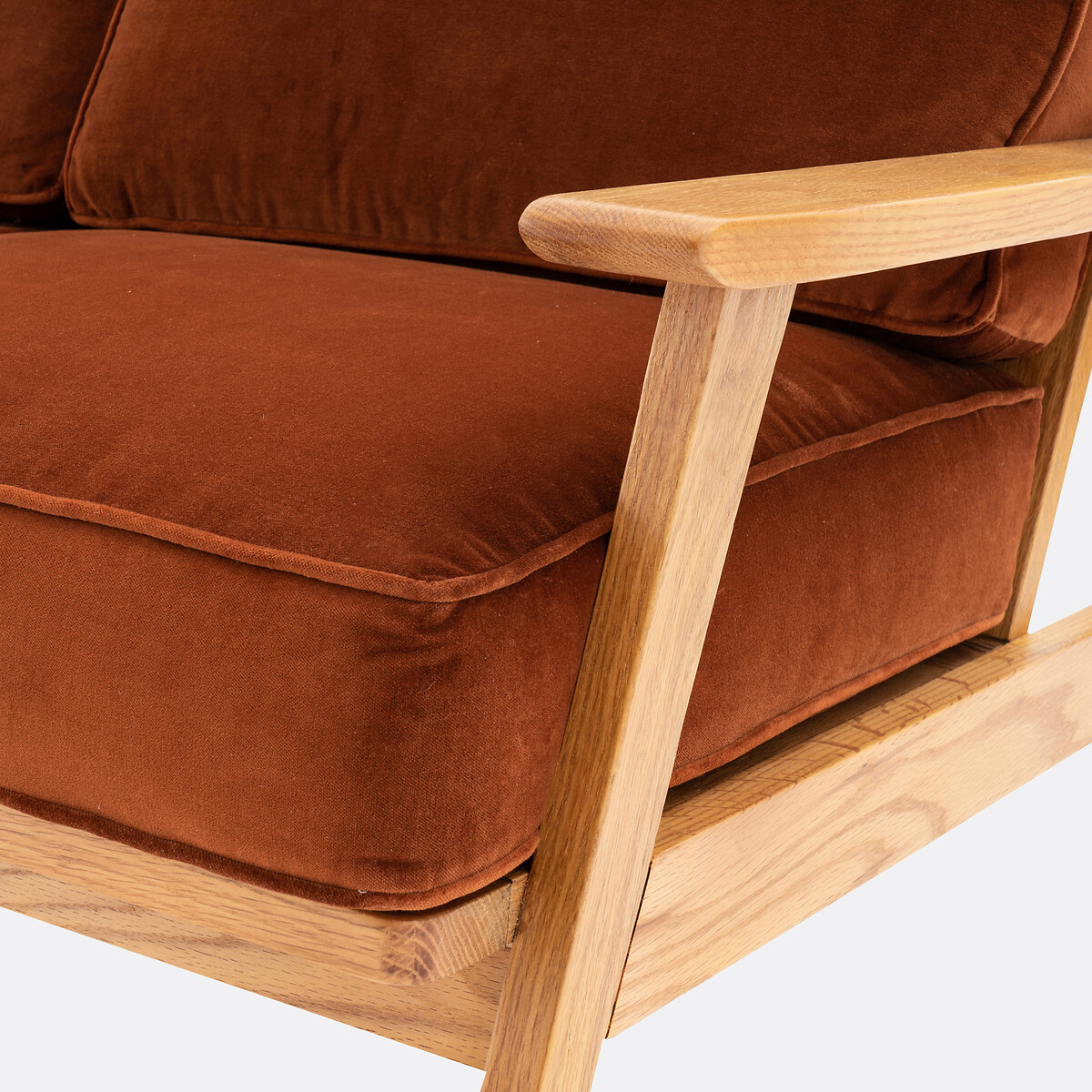 LA REDOUTE INTERIEURS<br>Sofá de veludo, Watford, 2 lugares