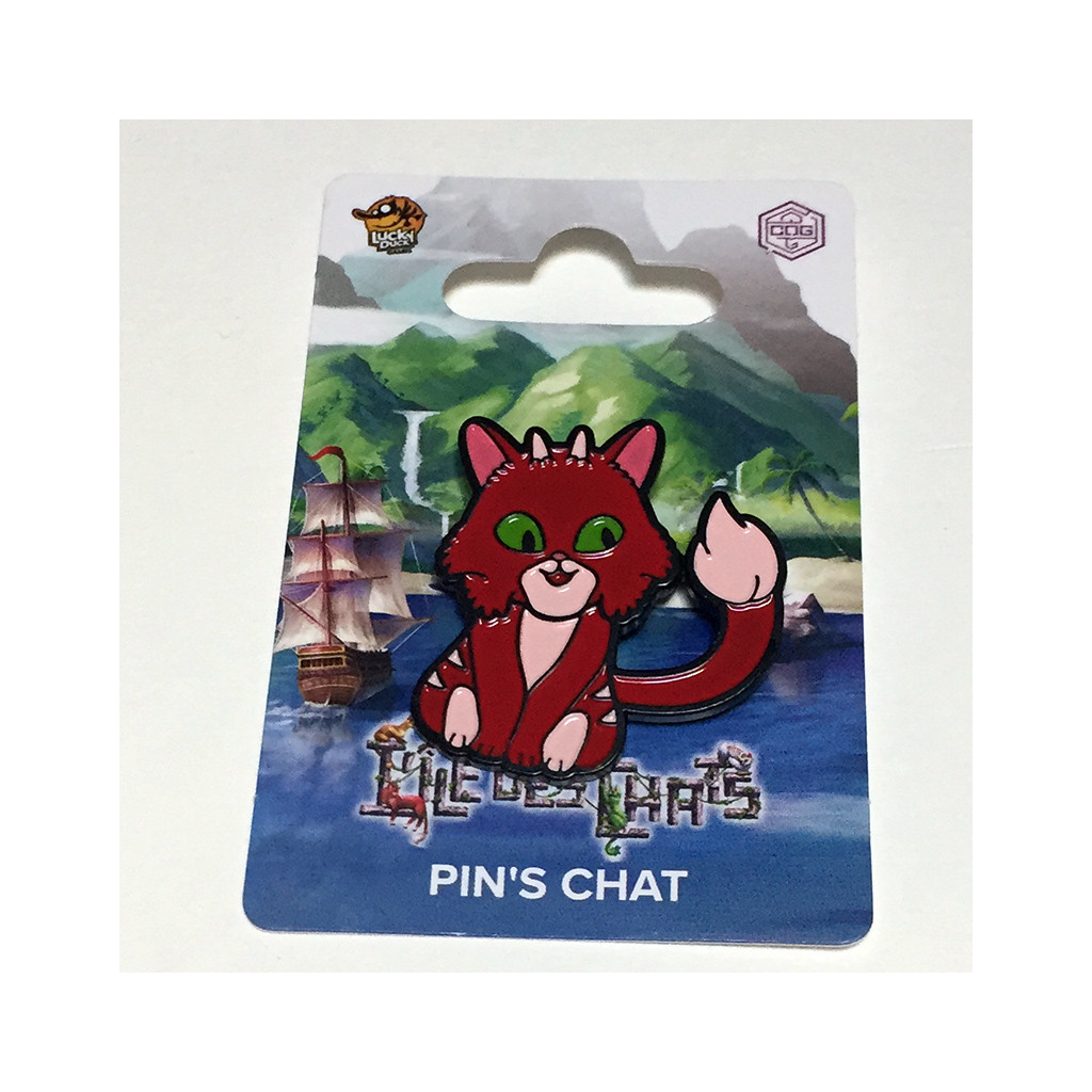L'Île des Chats - Pin's rouge