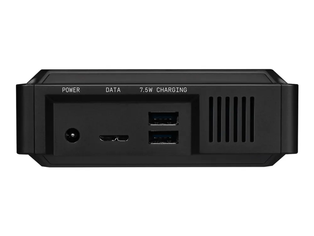 WD_BLACK D10 Game Drive WDBA3P0080HBK - Harddisk - 8 TB - ekstern (bærbar) - USB 3.2 Gen 1 - 7200 rpm - sort
