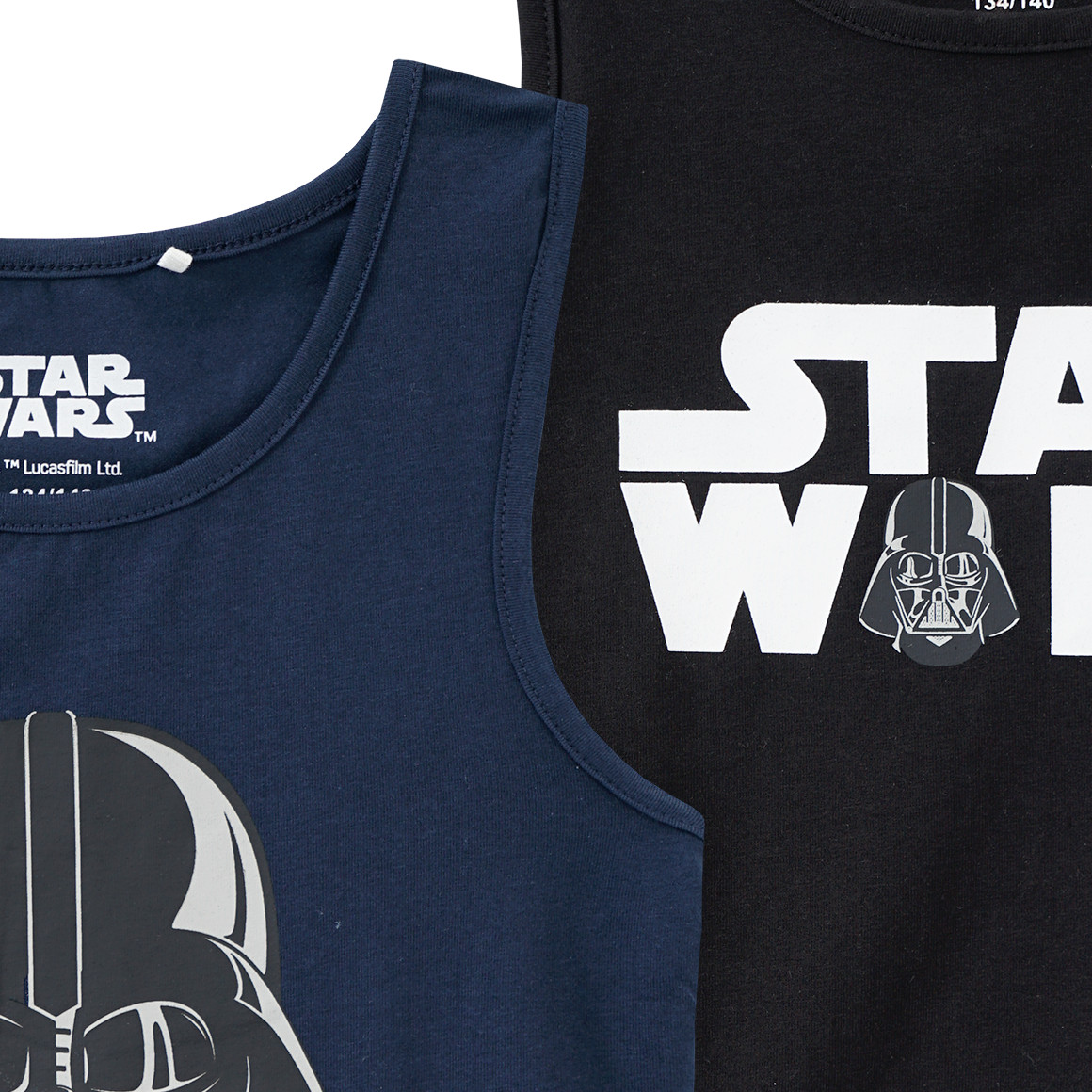 Yigga 2 Star Wars Unterhemden mit Print schwarz / dunkelblau