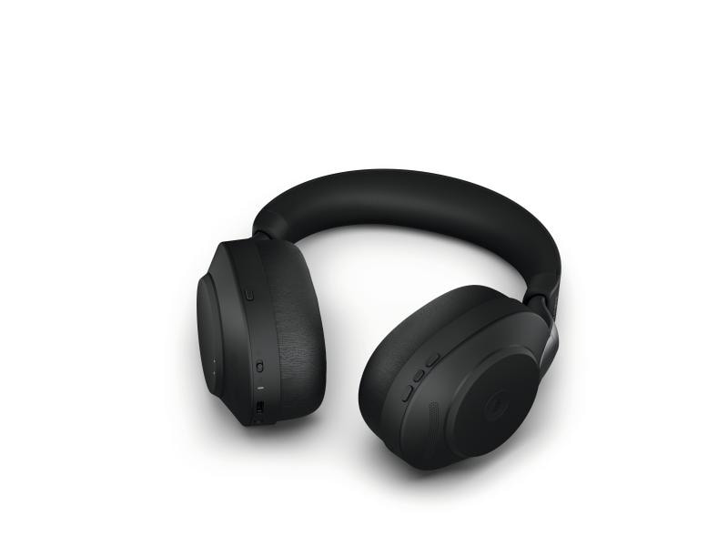 Jabra Headset Evolve2 85 Duo MS Schwarz, USB-C Jabra Blueooth Headset mit Active Noise Cancelling