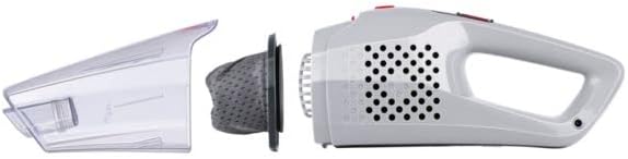 Dirt Devil 2-in-1 Akku Staubsauger DD9007 - Stielstaubsauger 105W - Kabelloser Staubsauger mit Wandmontage - bis zu 38 minuten Akkulaufzeit - Beutelloser Bodenstaubsauger - Rot