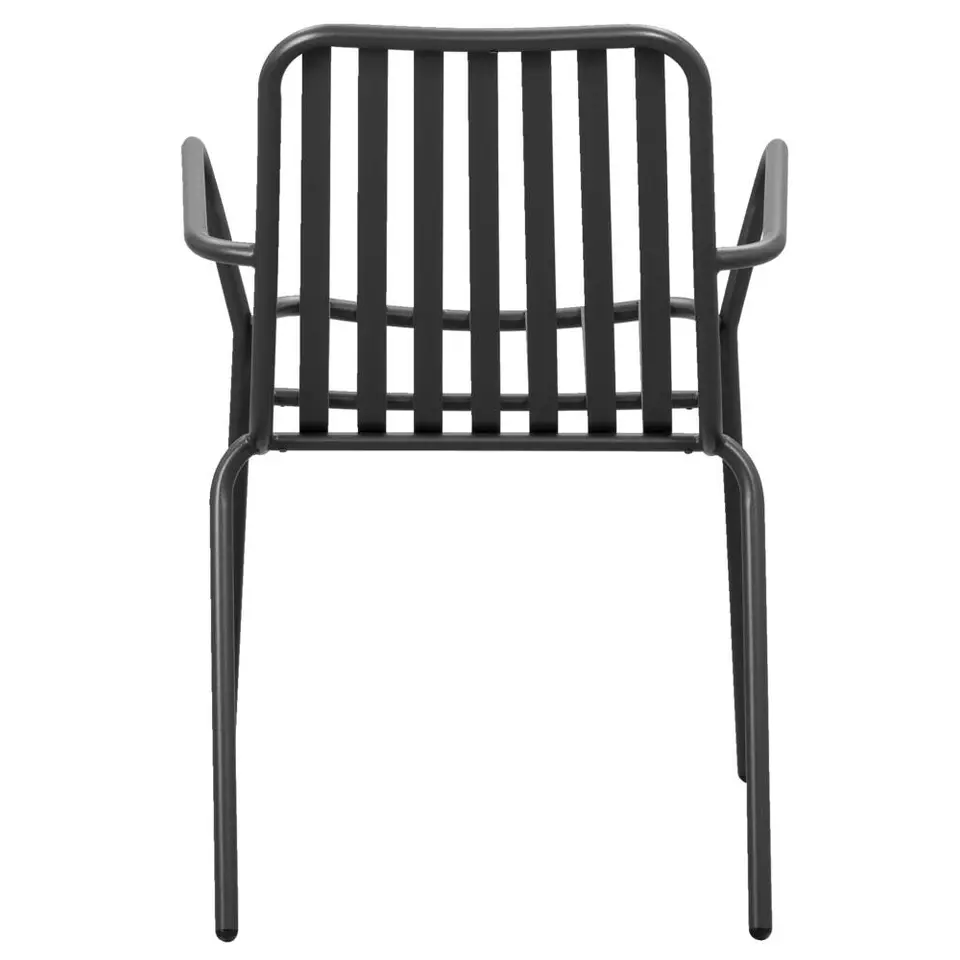 Stapelstoel Vence - metaal/antraciet - 82x55x62 cm