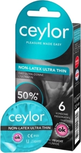 CEYLOR NON LATEX Präservativ Ultra Thin, 6 Stück