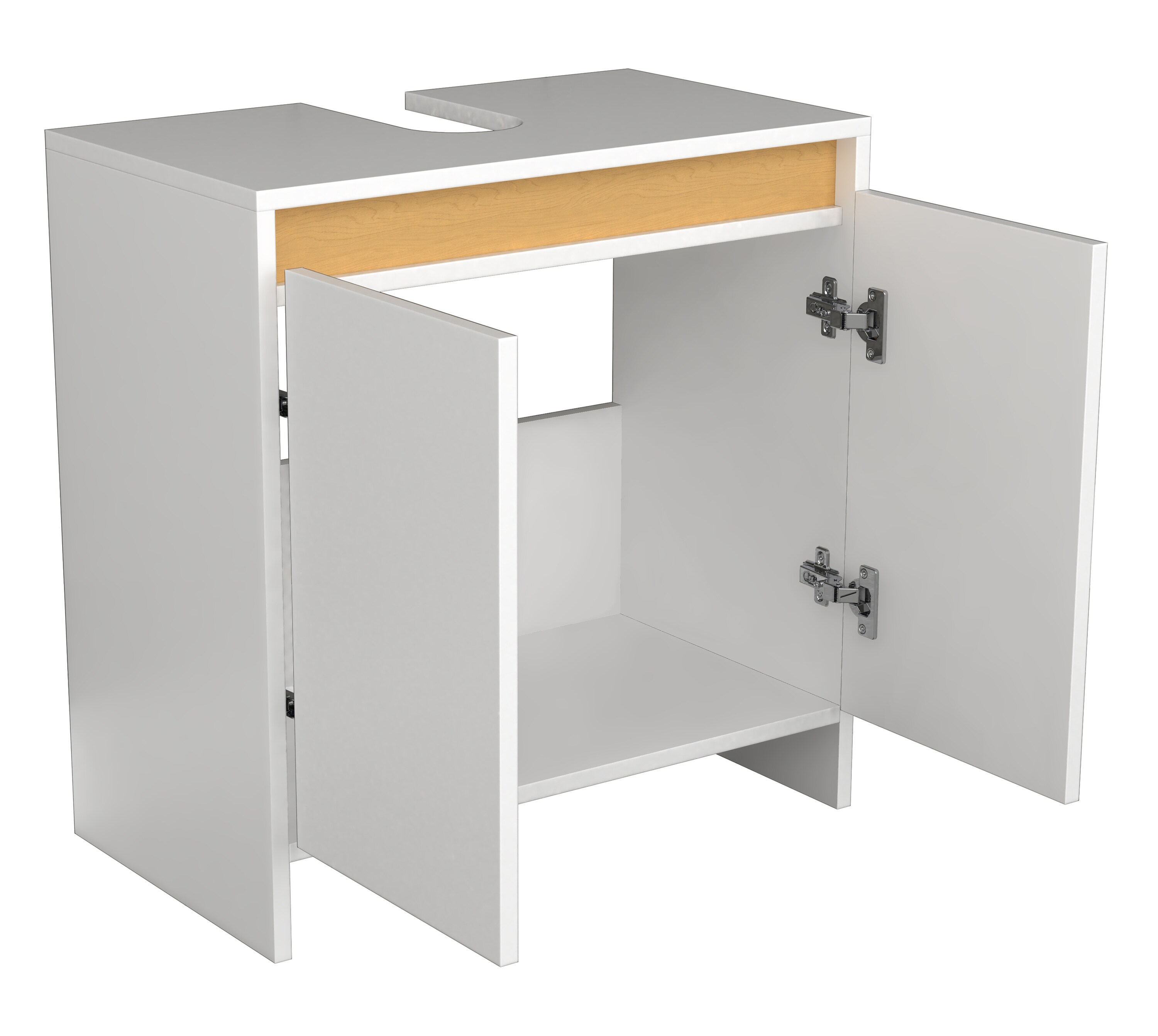 VCM Badmöbel Badunterschrank Waschbeckenunterschrank Badezimmer Malira Drehtüren