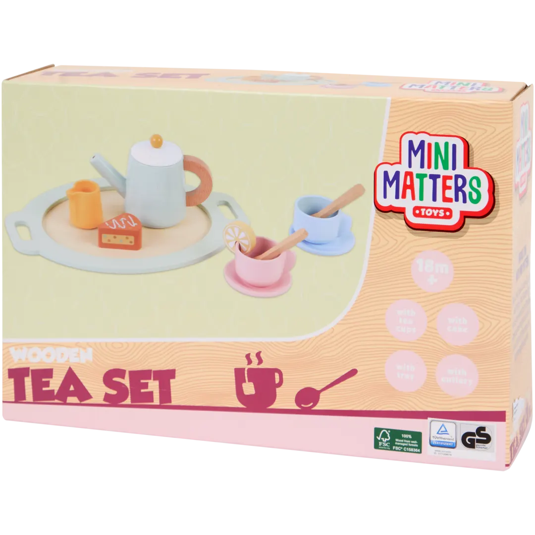 Mini Matters houten theeset 11-delig