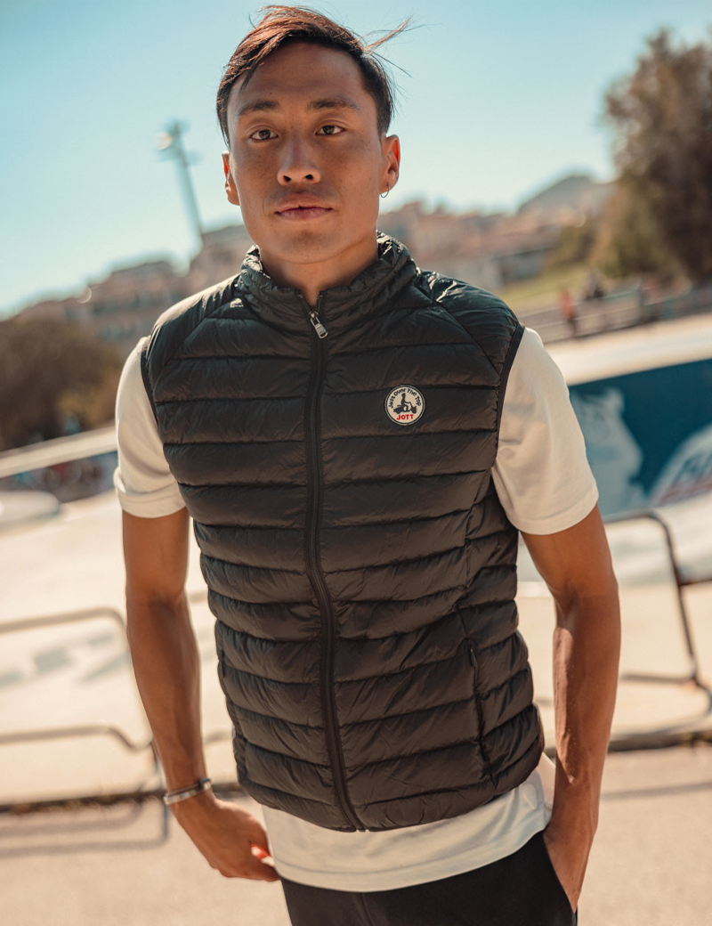 JOTT DOUDOUNE SANS MANCHES HOMME TOM NOIRE