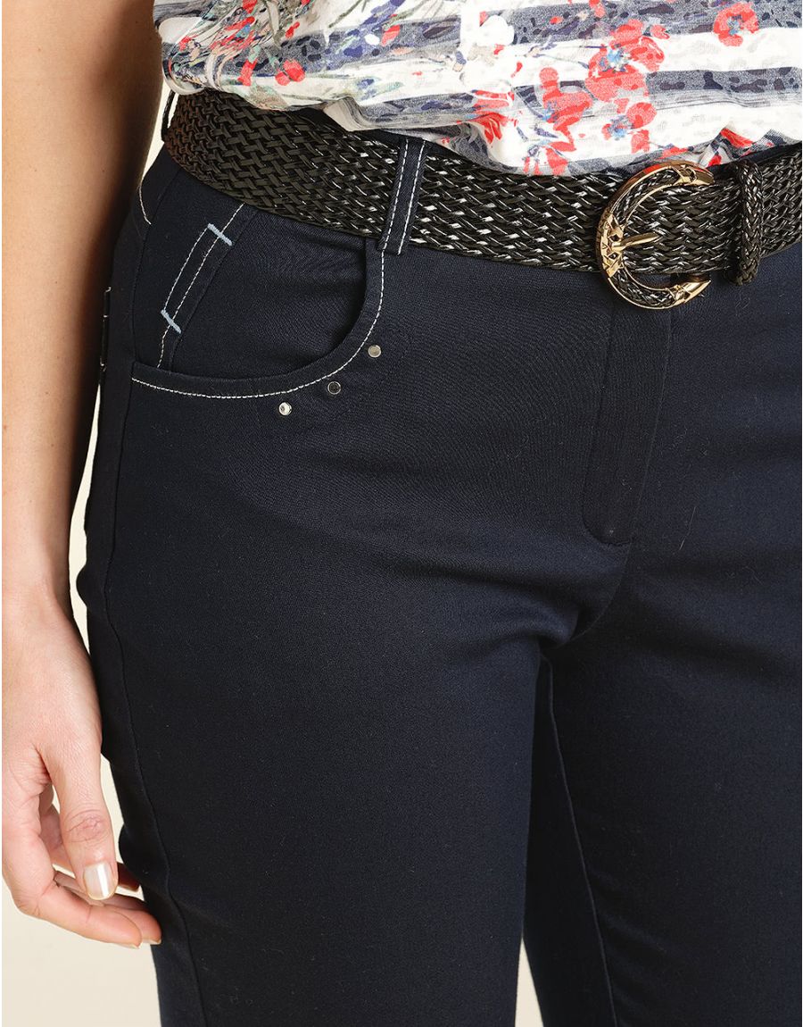 Pantacourt en jean chic