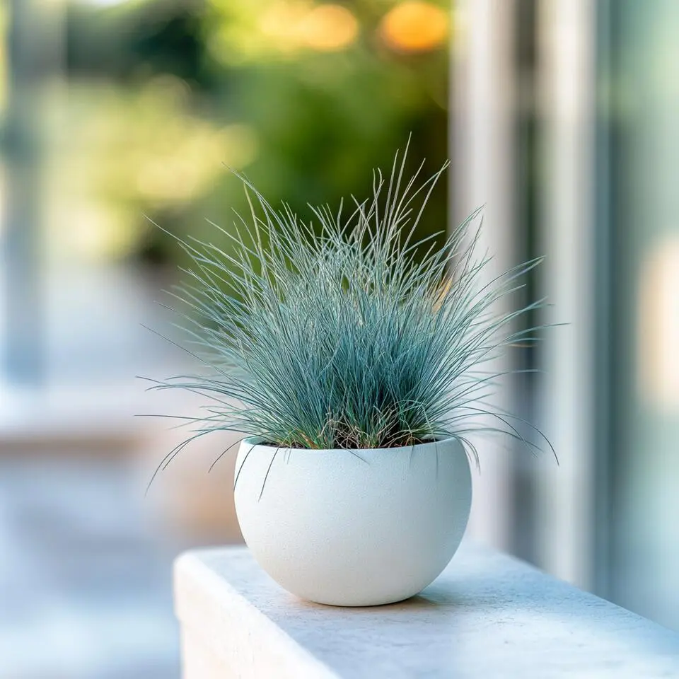 Blauw schapegras - Set van 18 - Festuca 'Elijah Blue' - Hoogte 10-15cm - ⌀9cm