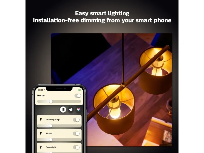 Philips Hue White Kerte - E14 pærer - 2-pak