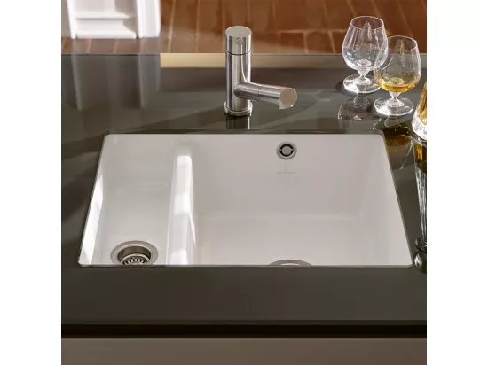 Robinet cuisine VILLEROY ET BOCH Como Acier massif + nettoyant