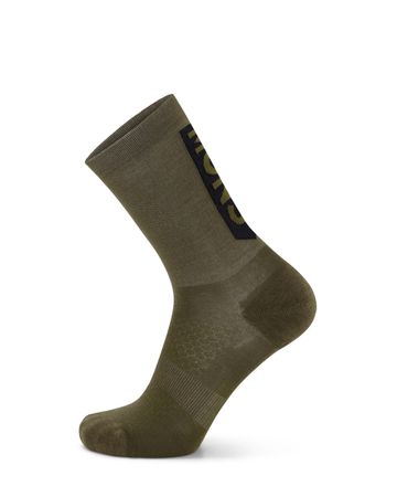 ATLAS MERINO CREW Velosocken  dark olive  M=39-41
