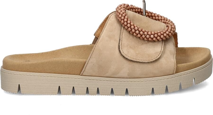 Gabor 83.745.14 Slippers Beige Suede Dames Beige