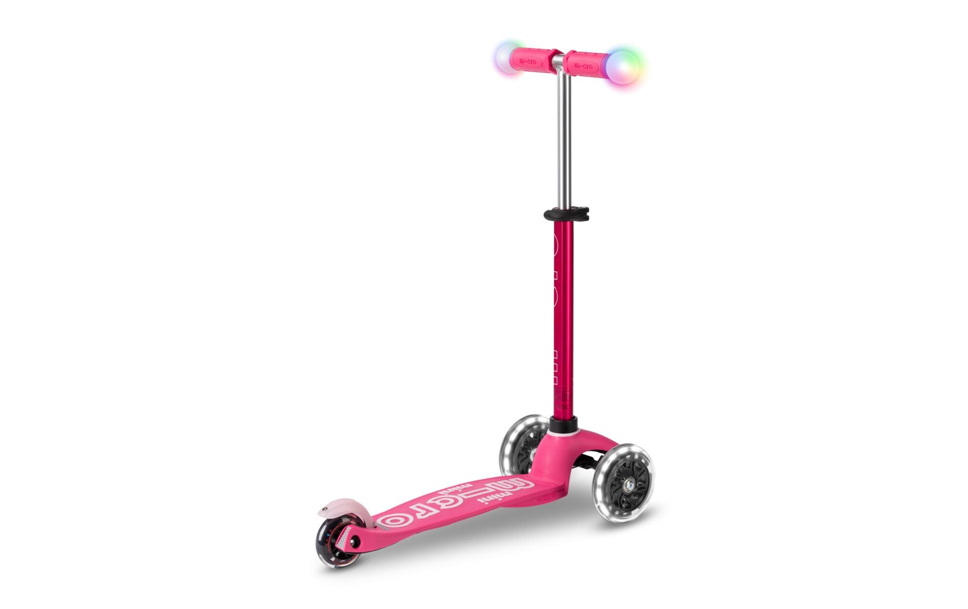 Kickboard Mini Deluxe Magic Pink, LED<br>Magischer Fahrspass auf drei Rädern – Pink