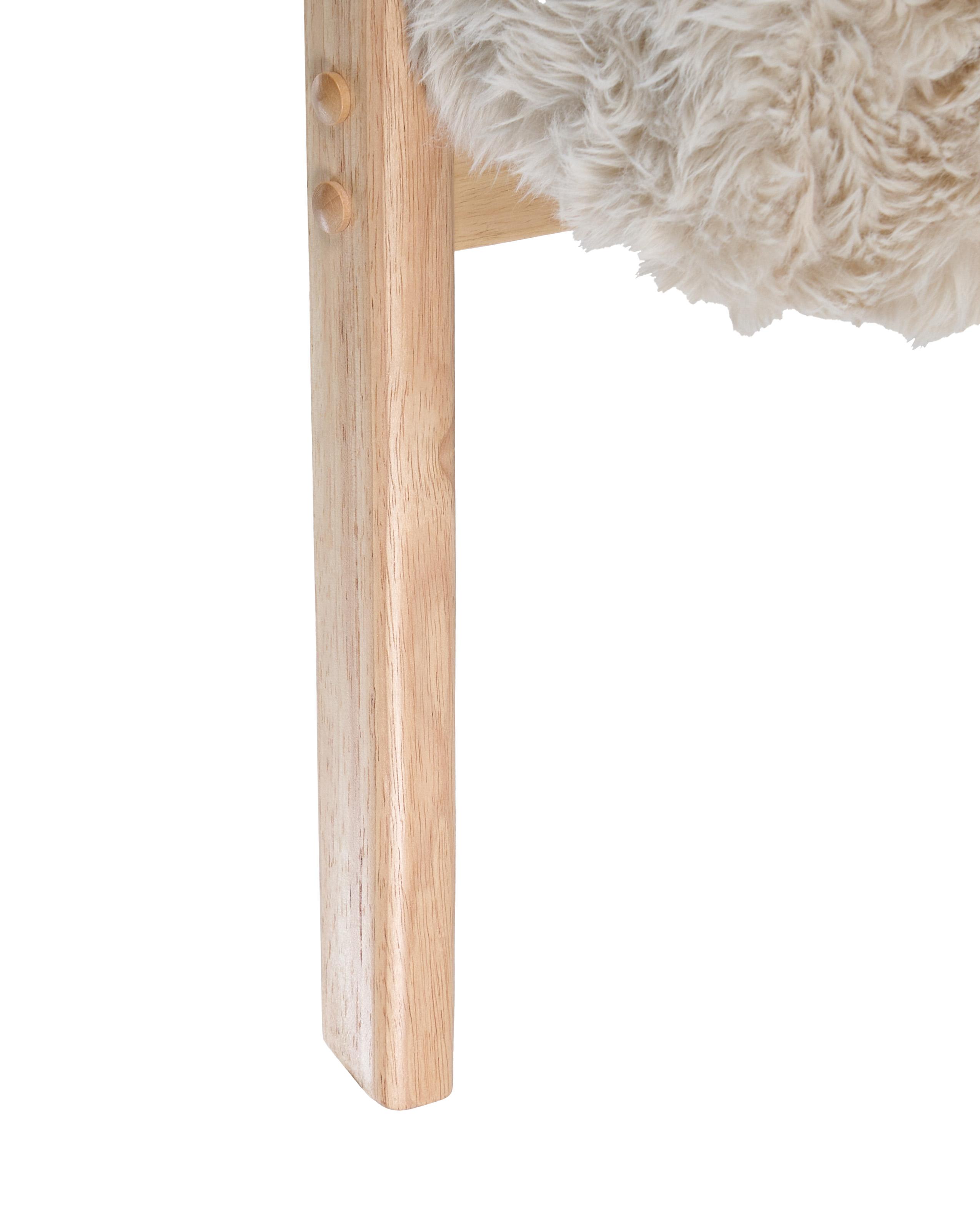 Fauteuil KISA Nepbont Lichtbeige