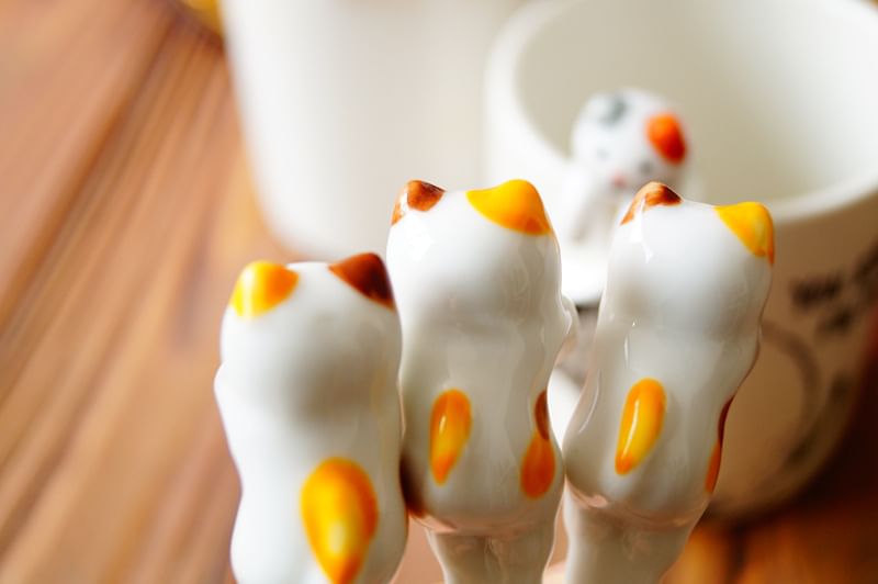 Choyce - Katten keramische lepel (verschillende ontwerpen)