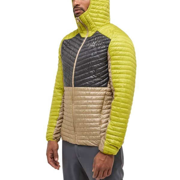 Doudoune randonnée HAGLÖFS HAGLOFS L.I.M MIMIC HOOD M SAND/AURORA