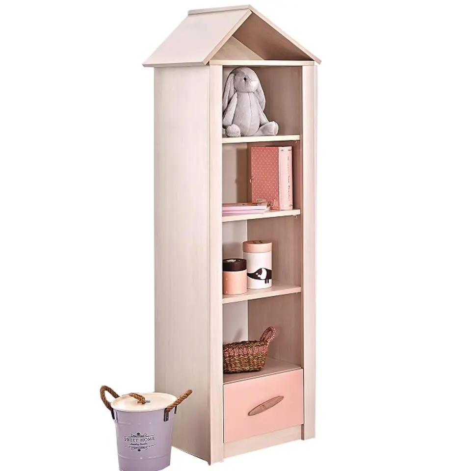 Cento Pink boekenkast kast huisje meisjeskamer