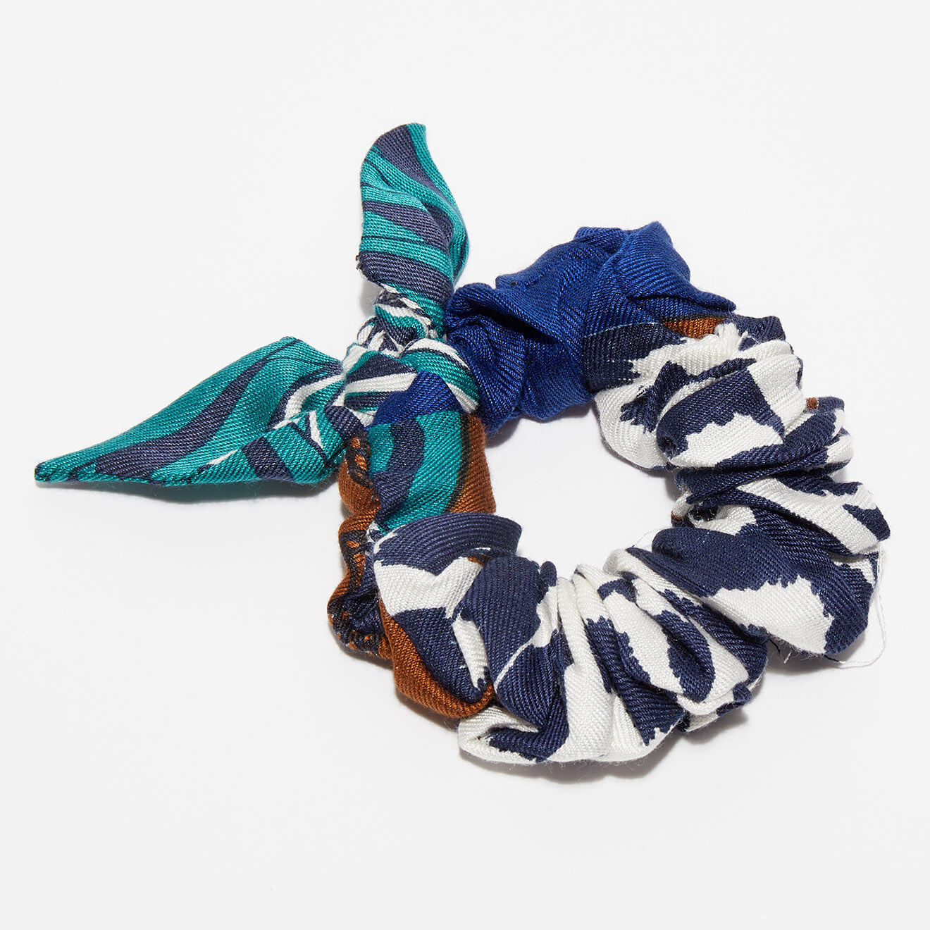 Inouitoosh Chouchou Nouette en Soie & Modal Gallinace bleu
