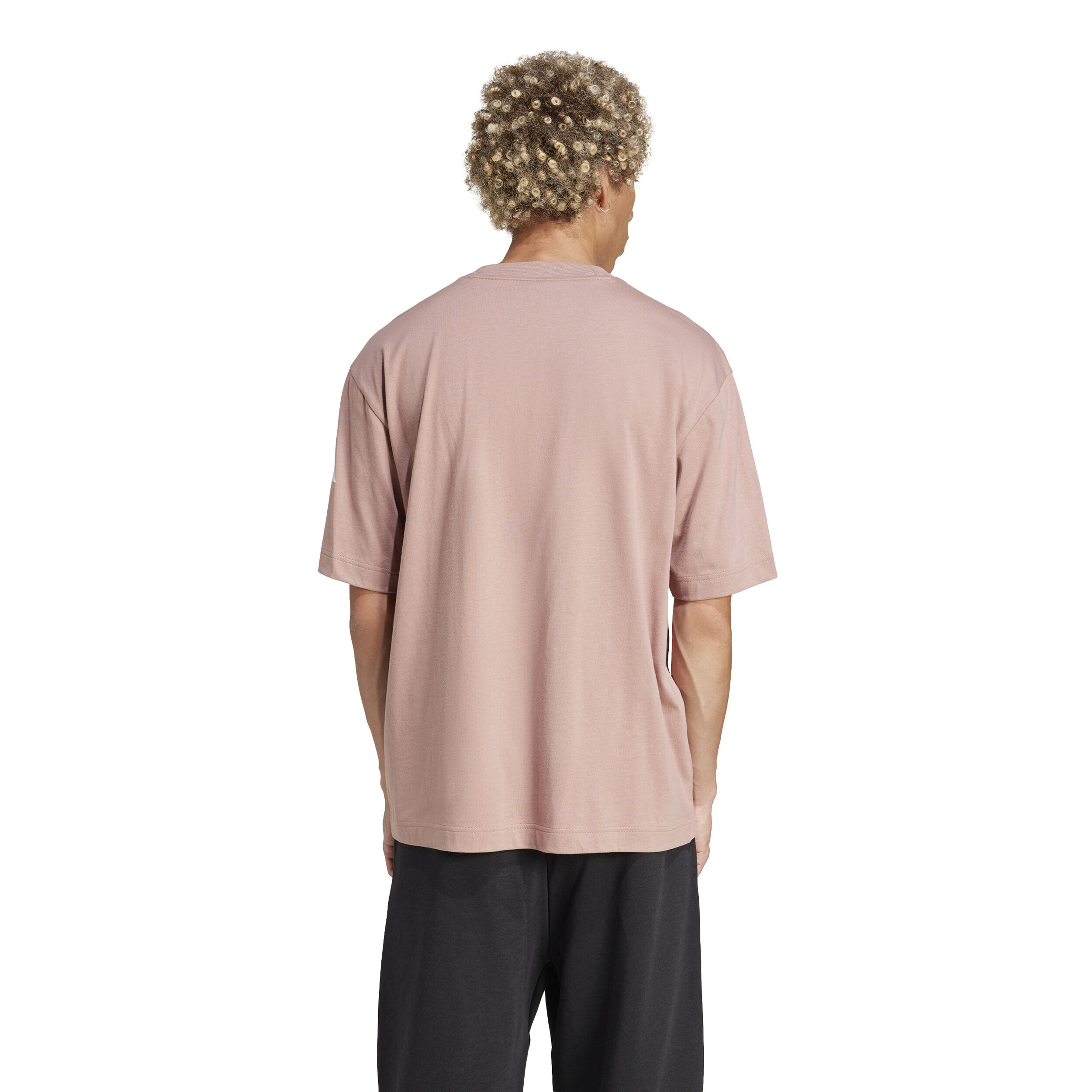 adidas Essentials Loose Fit 3 Bar Logo T-shirt Hommes - Vieux Rose