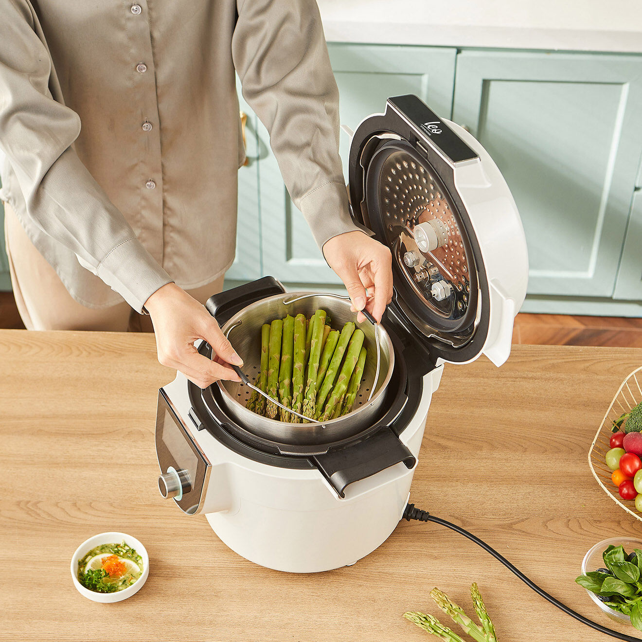 Kitchencook Autocuiseur intelligent avec connexion wifi blanc- 5 L