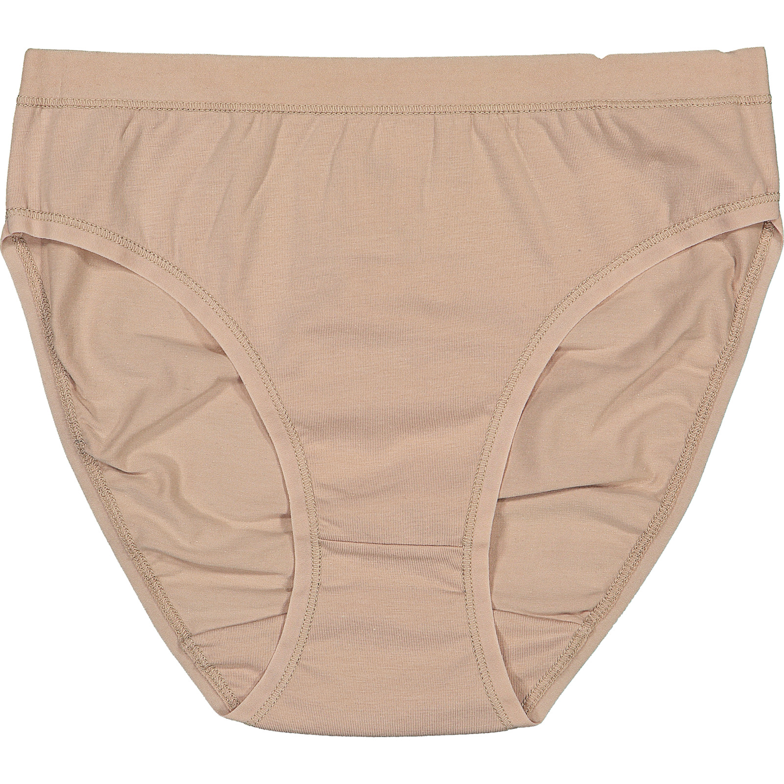 Damen Bio Bikini Slip 2er-Pack L, nude