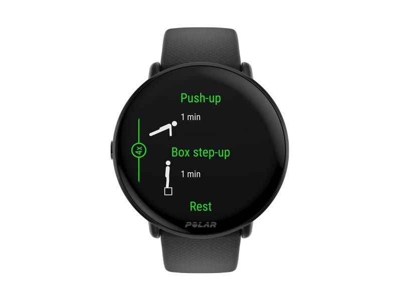 POLAR GPS-Sportuhr Ignite 3 Schwarz/Schwarz Fitnessuhr mit GPS