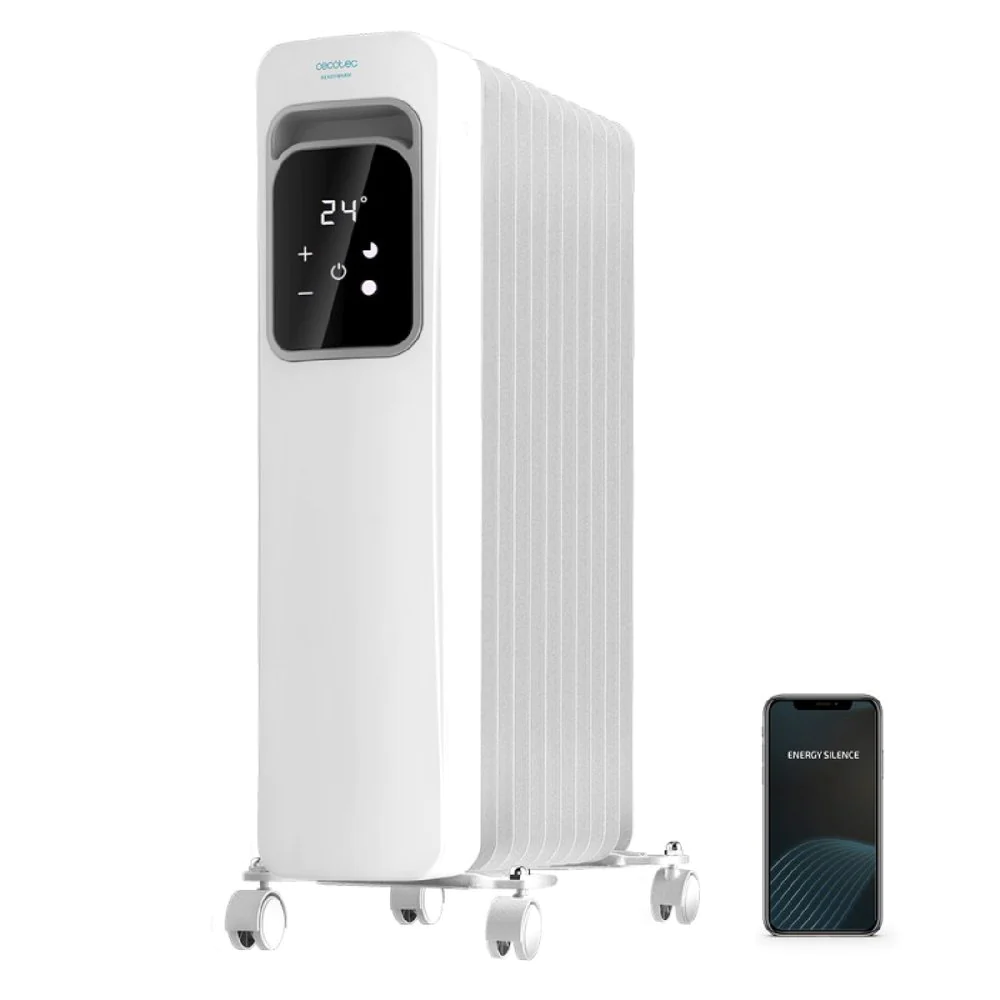 Radiateur à Bain d’Huile 11 éléments avec minuterie de 9H WIFI 2500W b