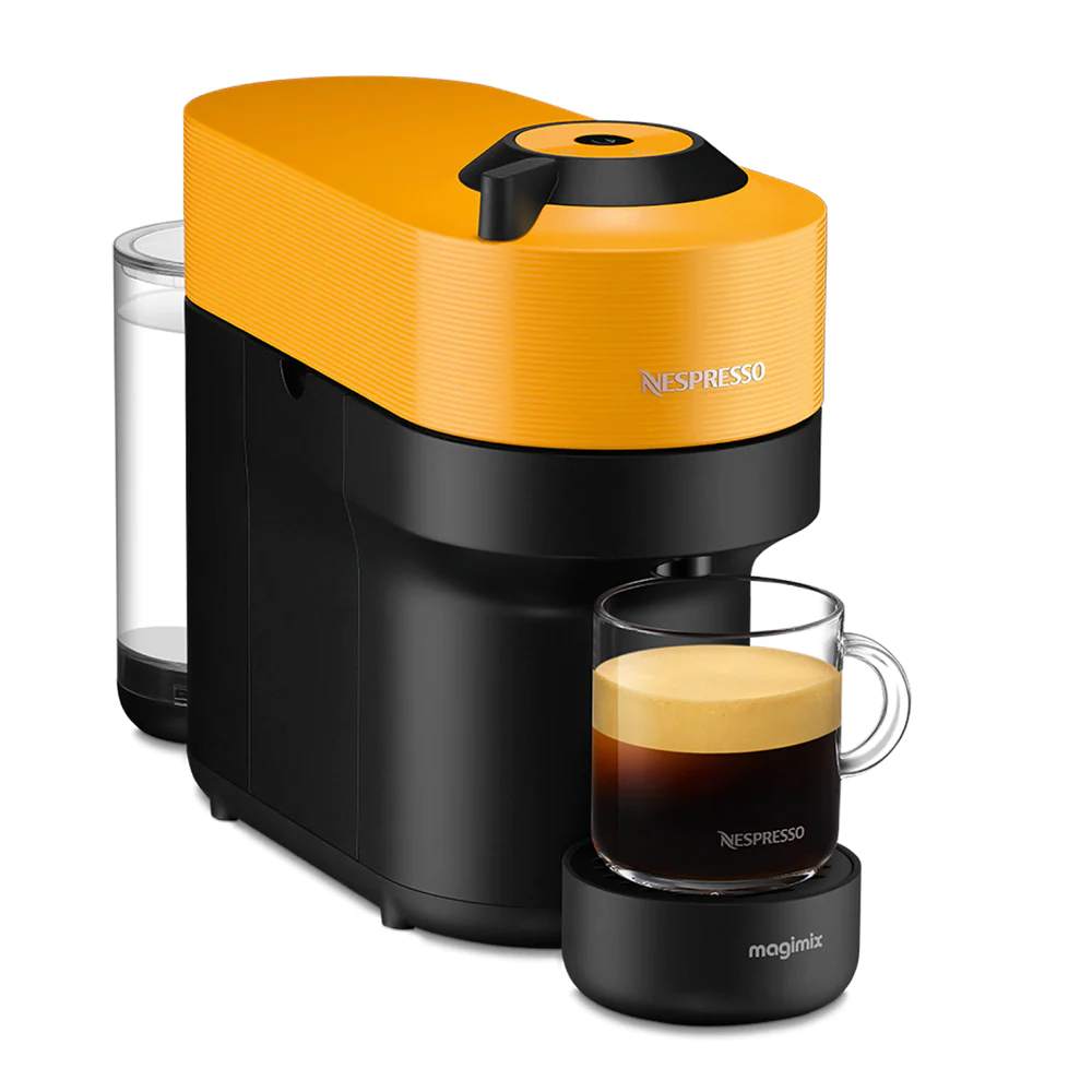 Cafetière à dosette Vertuo POP jaune Magimix