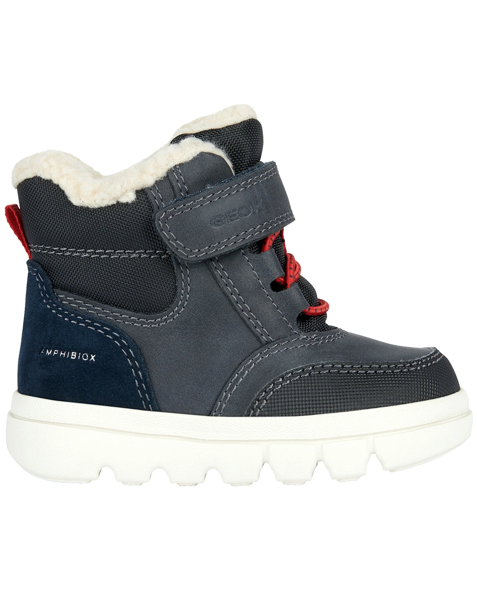 Winterboots WILLABOOM gefüttert in navy/red
