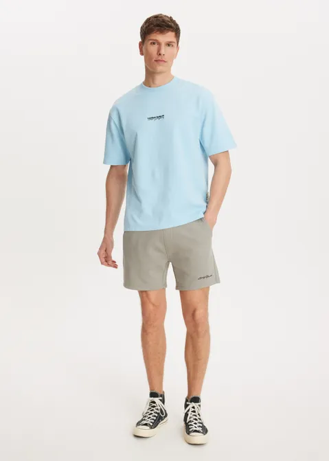 T-shirt met print logo carrier blauw (BLW.FR)