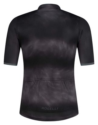 Maillot Manches Courtes Velo Rogelli Tie Dye - Homme - Noir/Gris