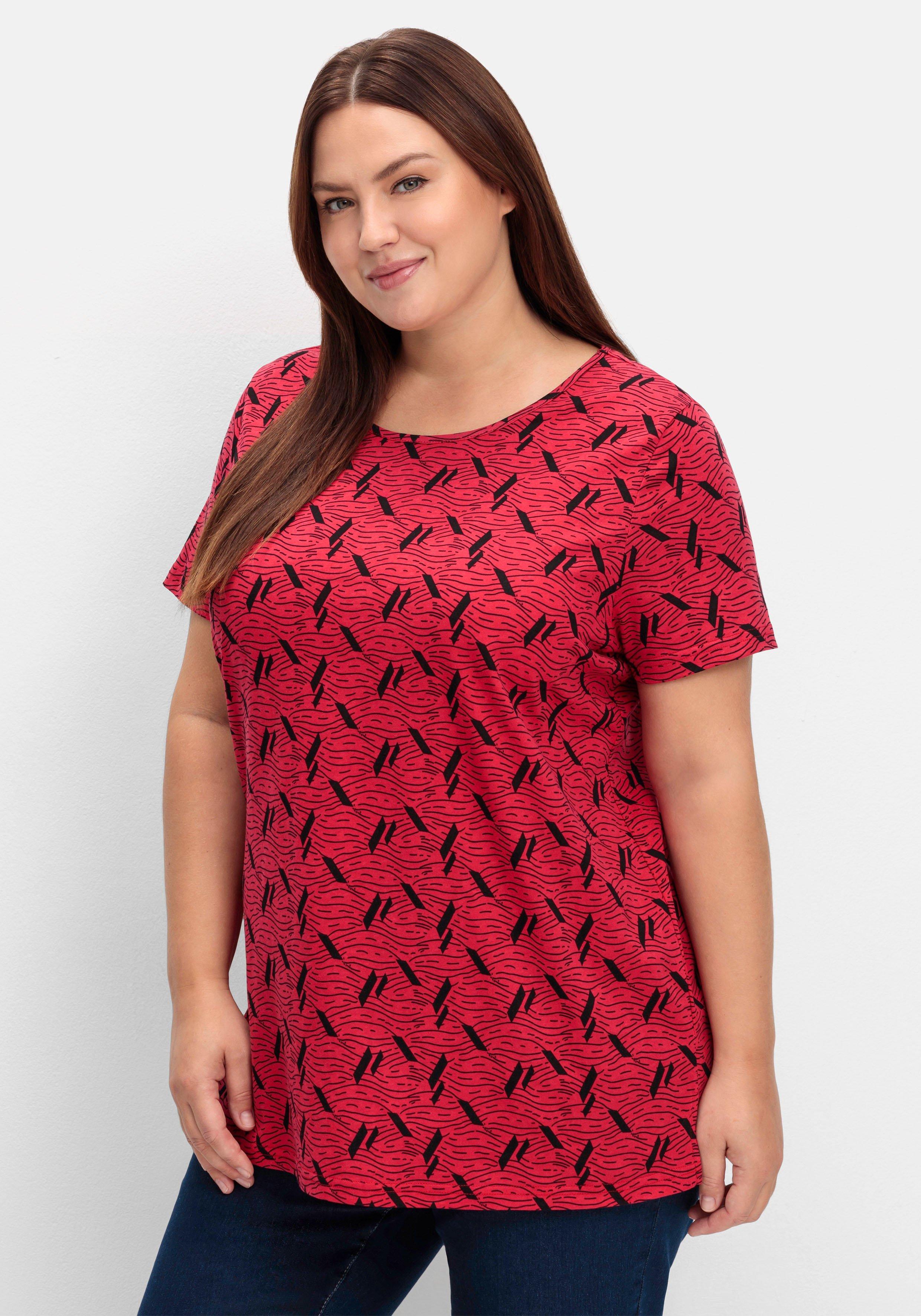 Shirt aus Jersey, mit Alloverdruck