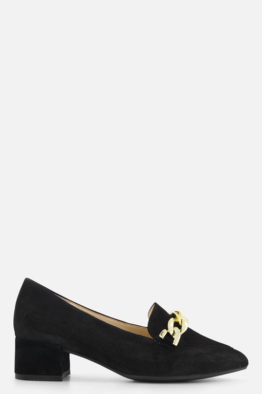 Gabor Instappers zwart Suede