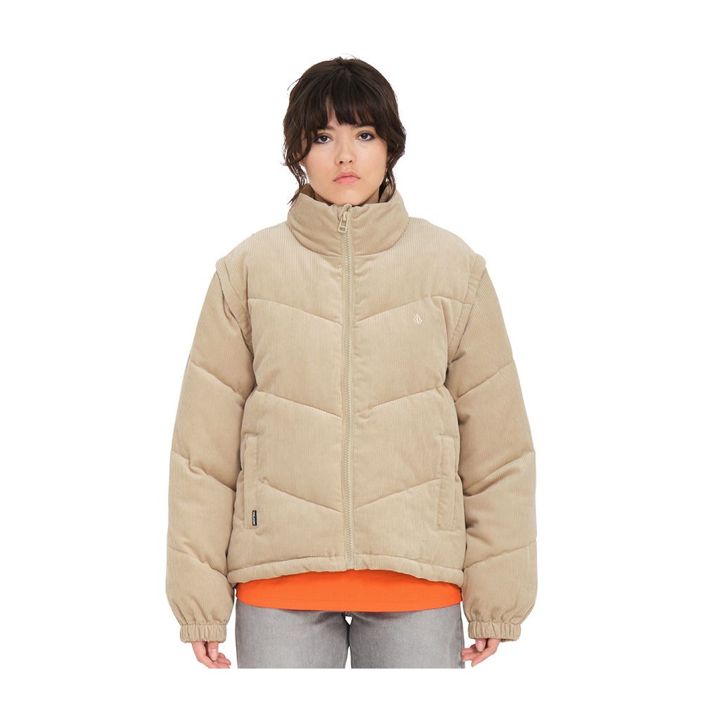 Volcom CORD'N PFF - Doudoune Femme khaki