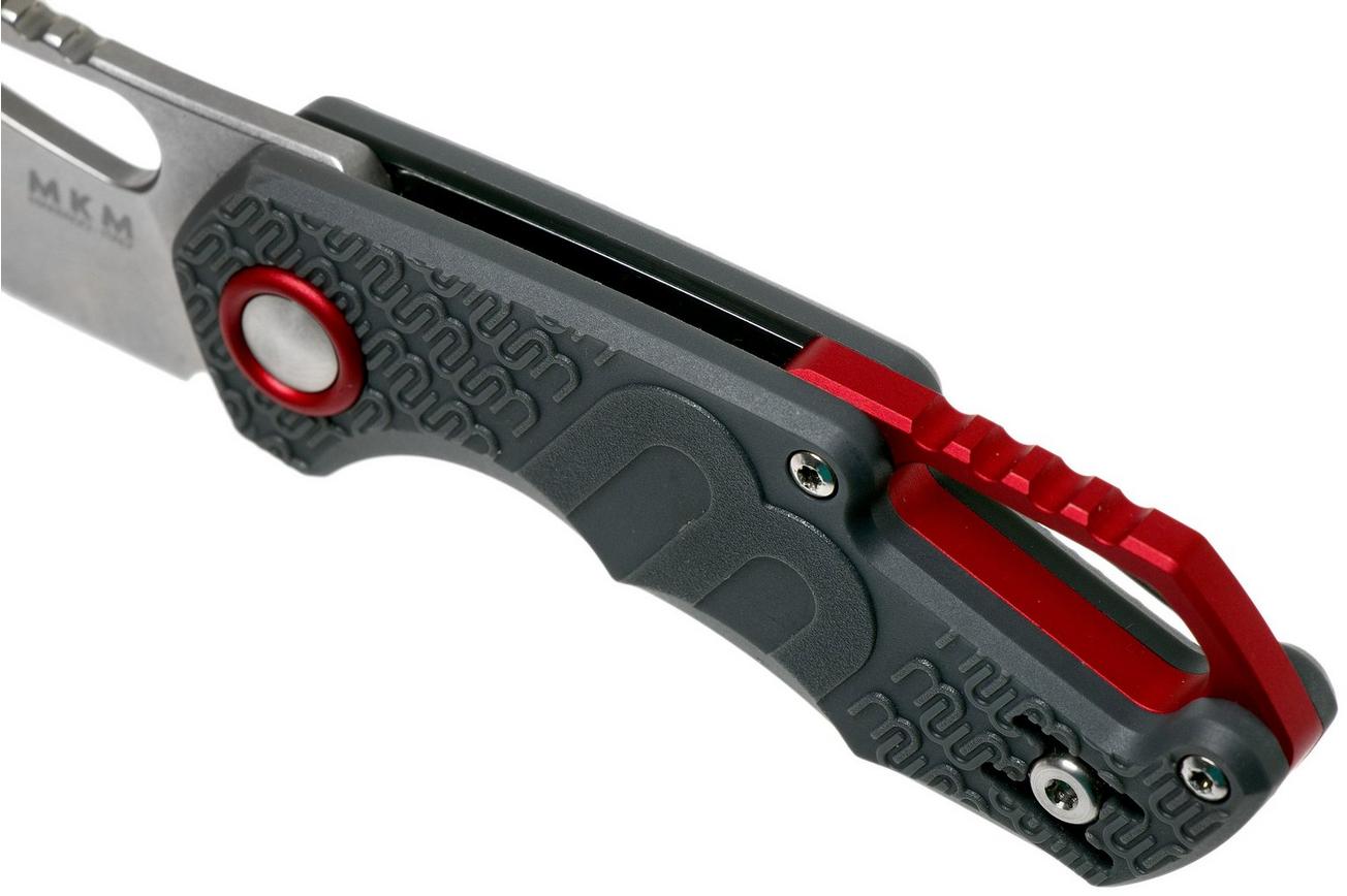 MKM Isonzo FX03-3PGY Clip Point Wolf Grey FRN zakmes, Jesper Voxnaes design