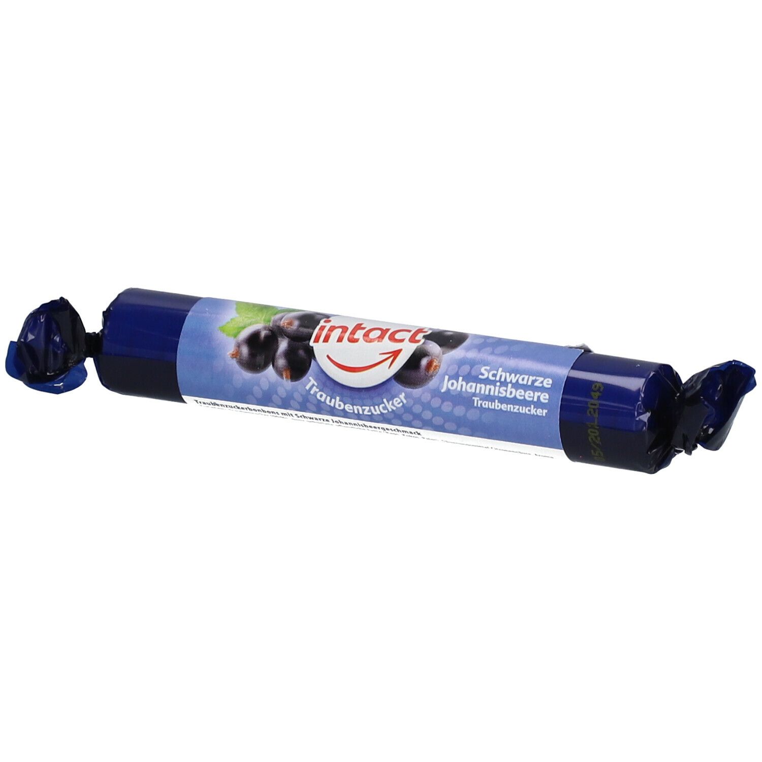 intact Traubenzucker-Rolle schwarze Johannisbeere