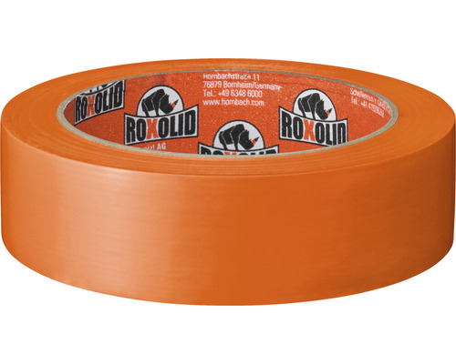 ROXOLID PVC afplaktape afplaktape reinigingstape oranje 30 mm x 33 m