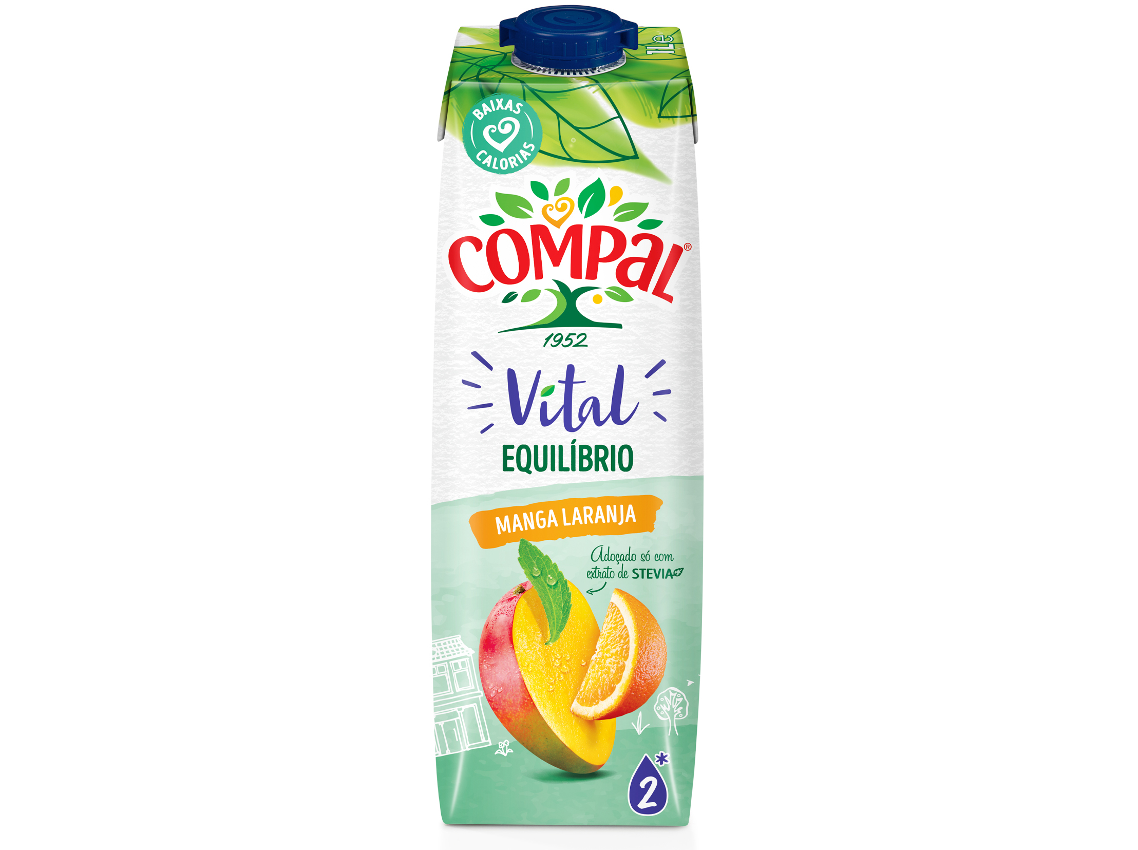NÉCTAR COMPAL VITAL MANGA E LARANJA 1L