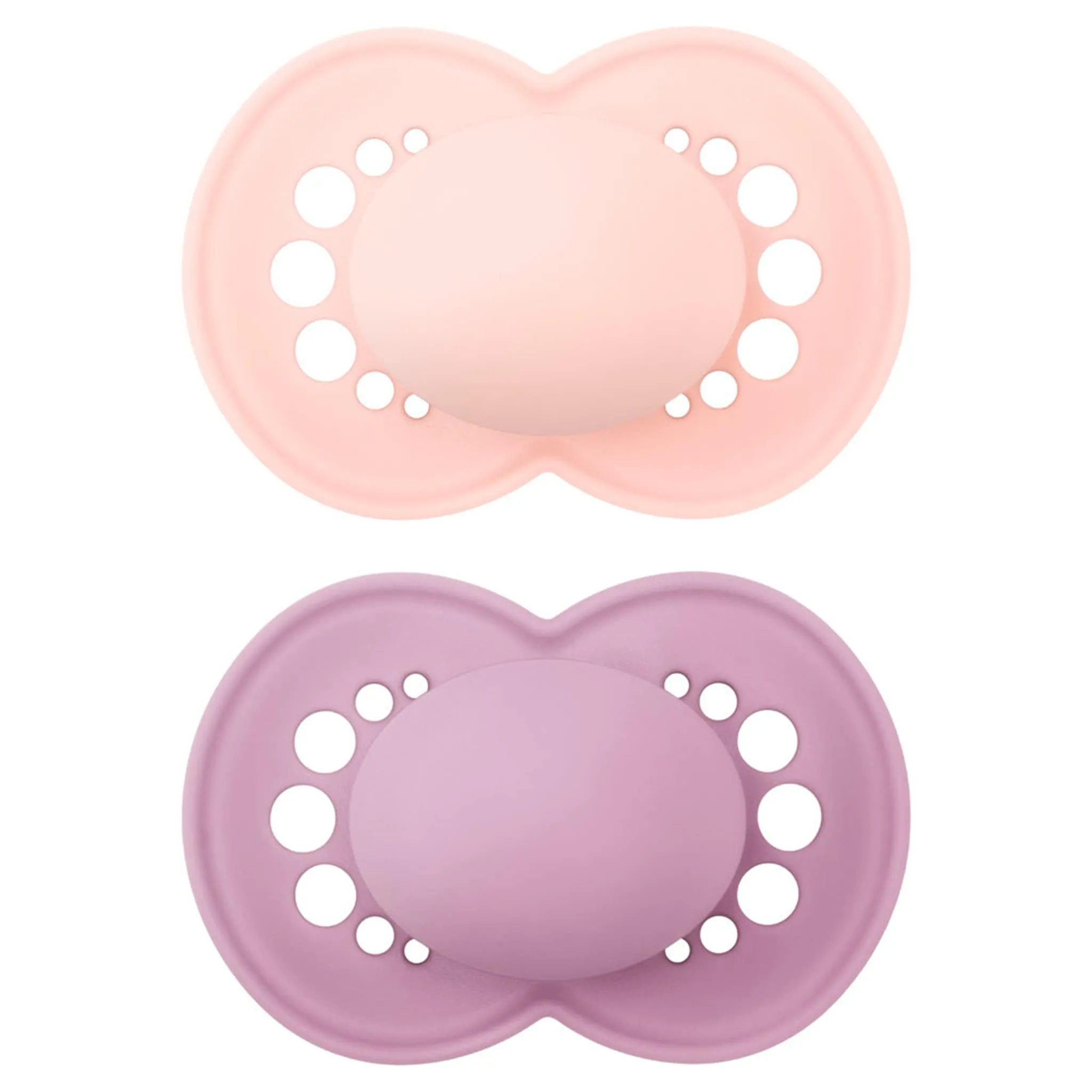 Mam Baby Suce Orthodontique Matte 6-16mois Paquet de 2 - Rose