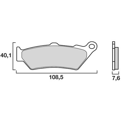 Plaquettes de freins Brembo Organique avant