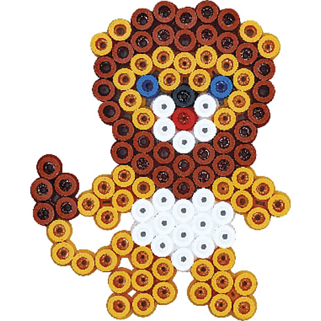 Hama Maxi 600 perler og 2 stiftplader - løve og elefant