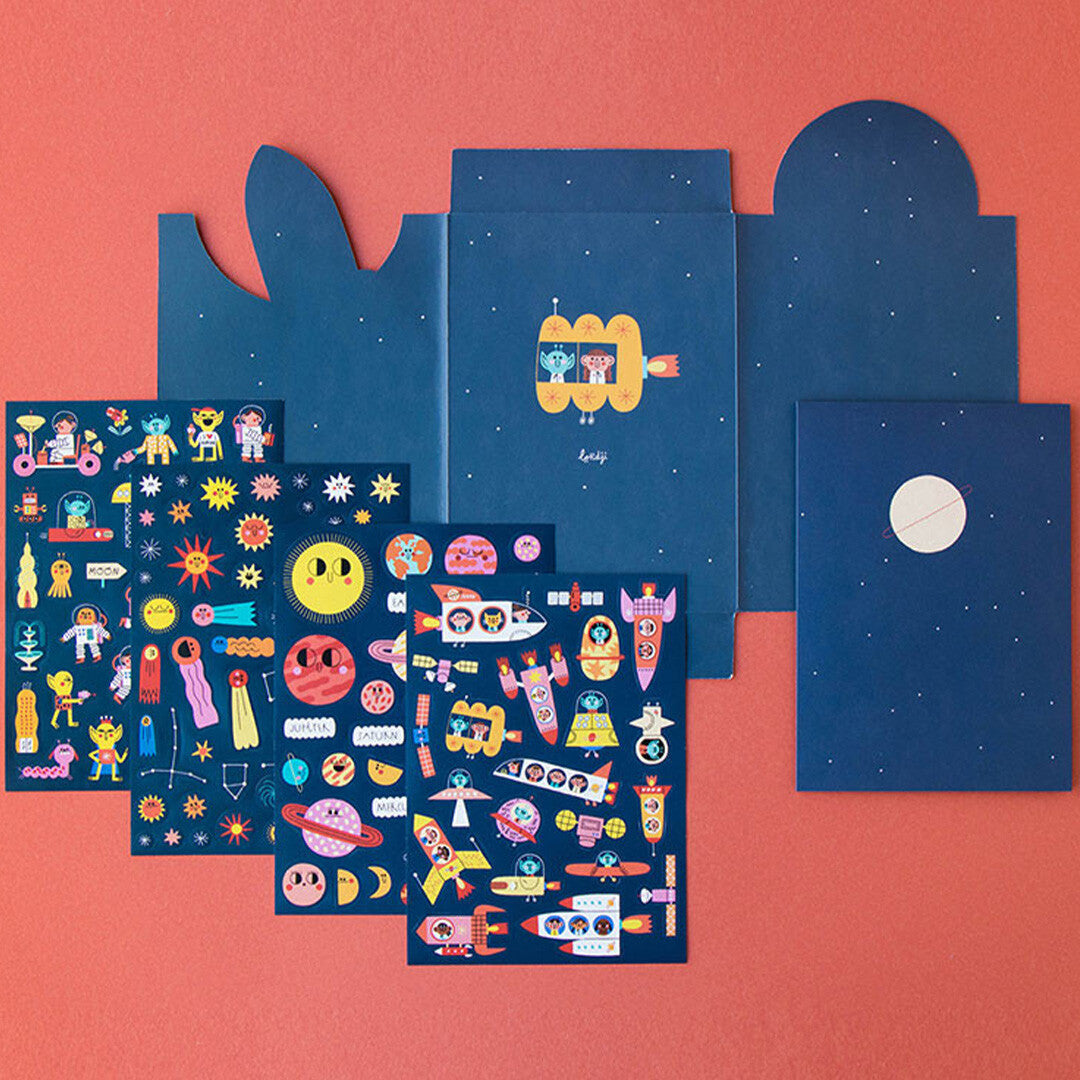 Londji herbruikbare stickers space - 150st