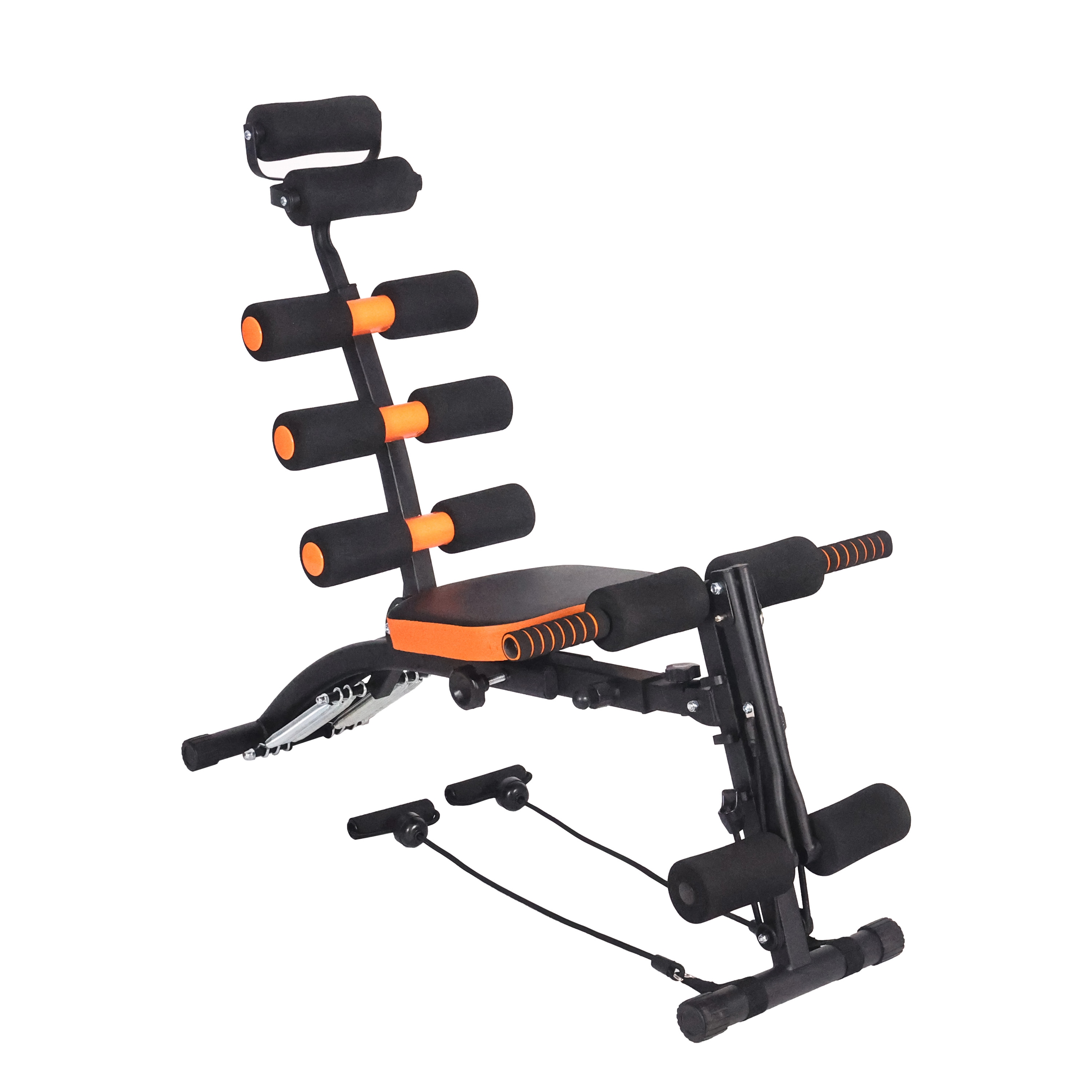 Bauchtrainer mit elastischen Bändern