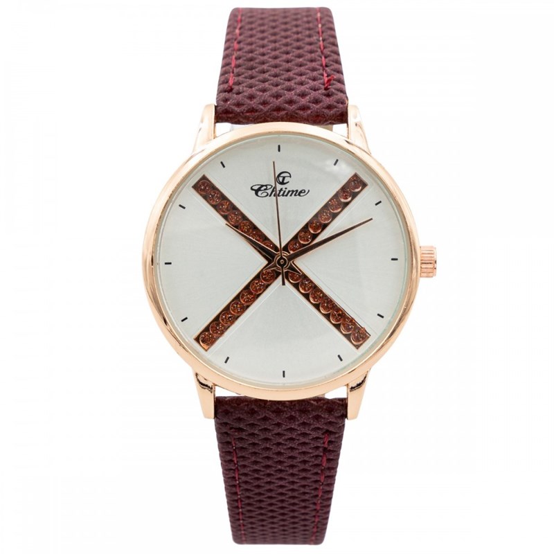 Montre Femme CHTIME bracelet Cuir Violet