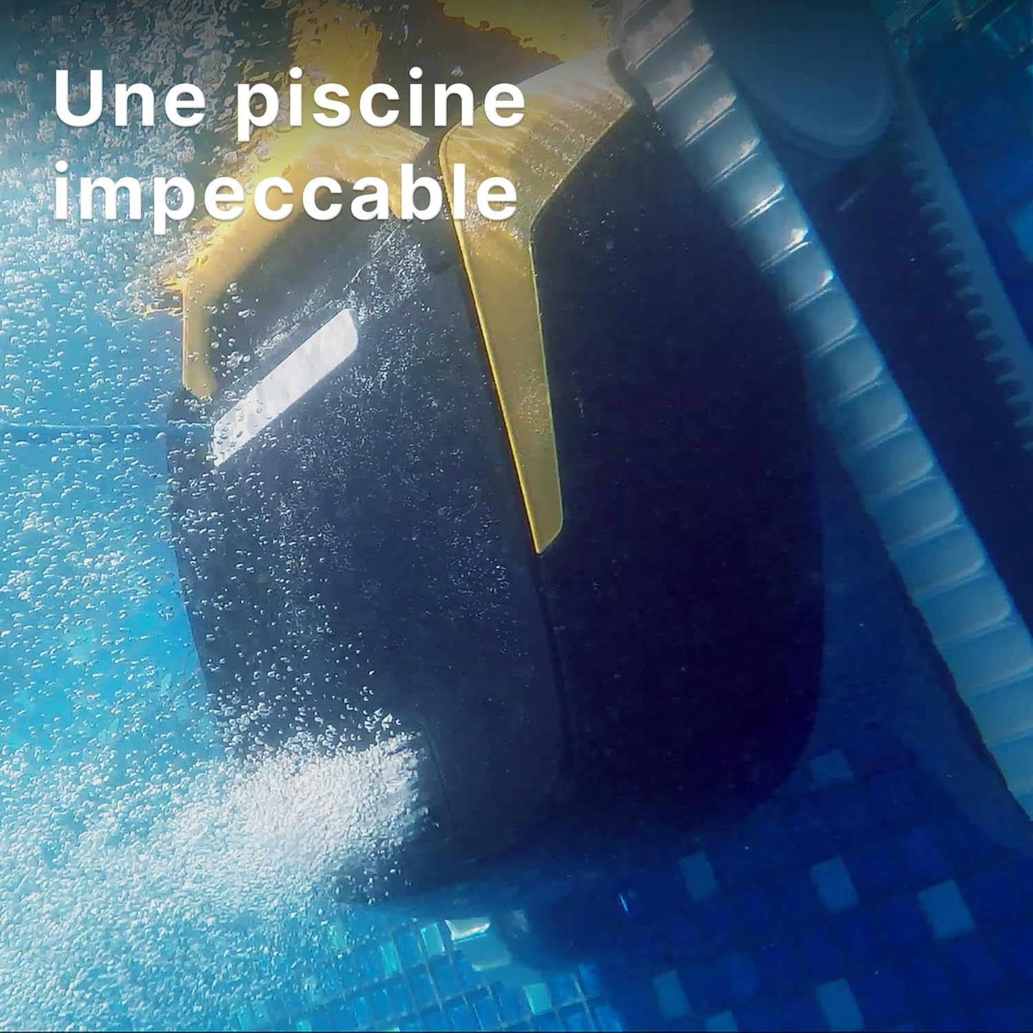 Dolphin E25 Robot Nettoyeur électrique avec Fil pour Piscine Hors-Sol Jusqu’à 10 m - Nettoyage Fond et parois - Système de Scan Intelligent