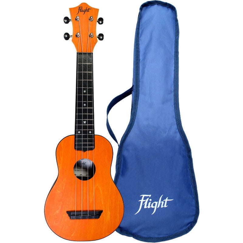 Flight Travel Series TUS35 Orange sopraan ukelele met gigbag