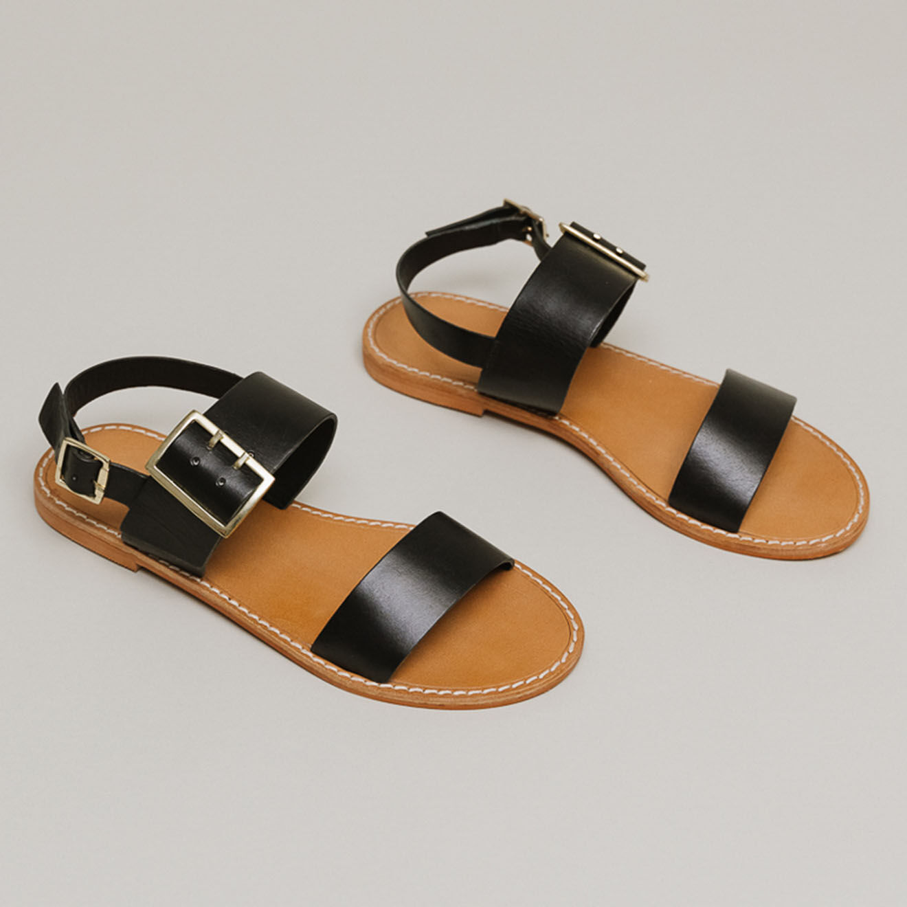 Jonak Sandales en Cuir Wendel noires