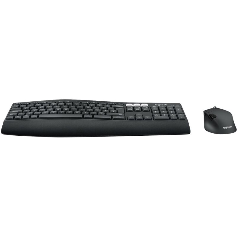 Logitech 920-008222 clavier Souris incluse Universel RF sans fil + Bluetooth AZERTY Français Noir