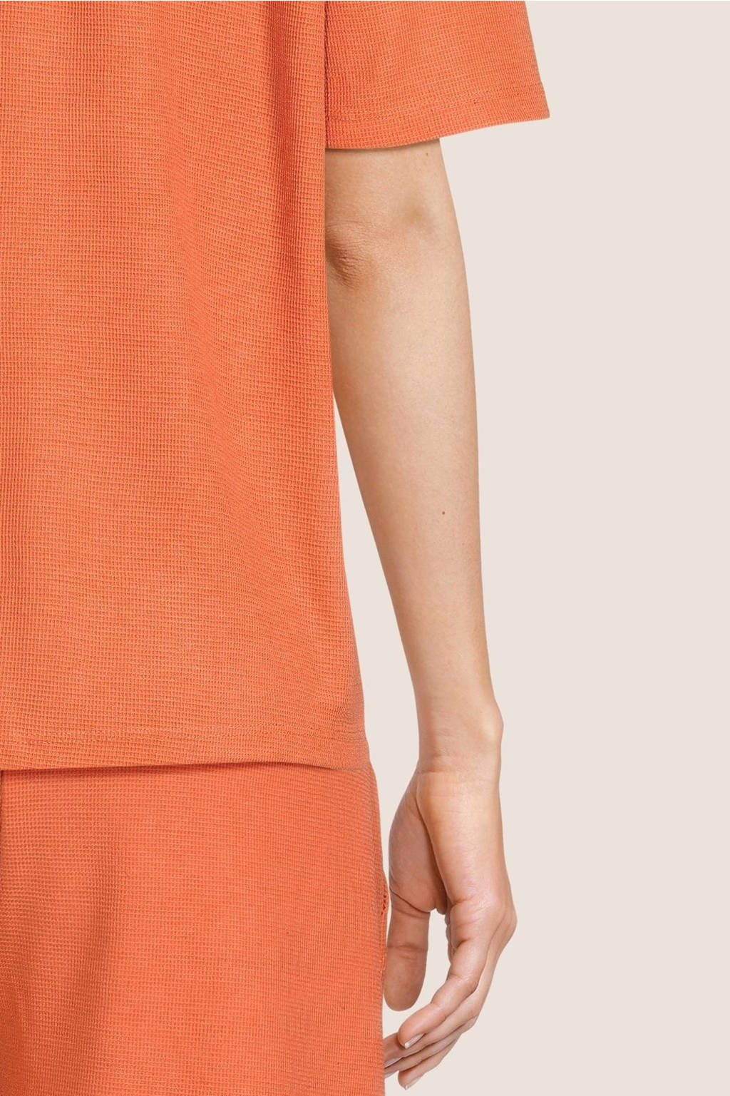LOVE2WAIT zwangerschaps- en voedingsblouse Siena oranje
